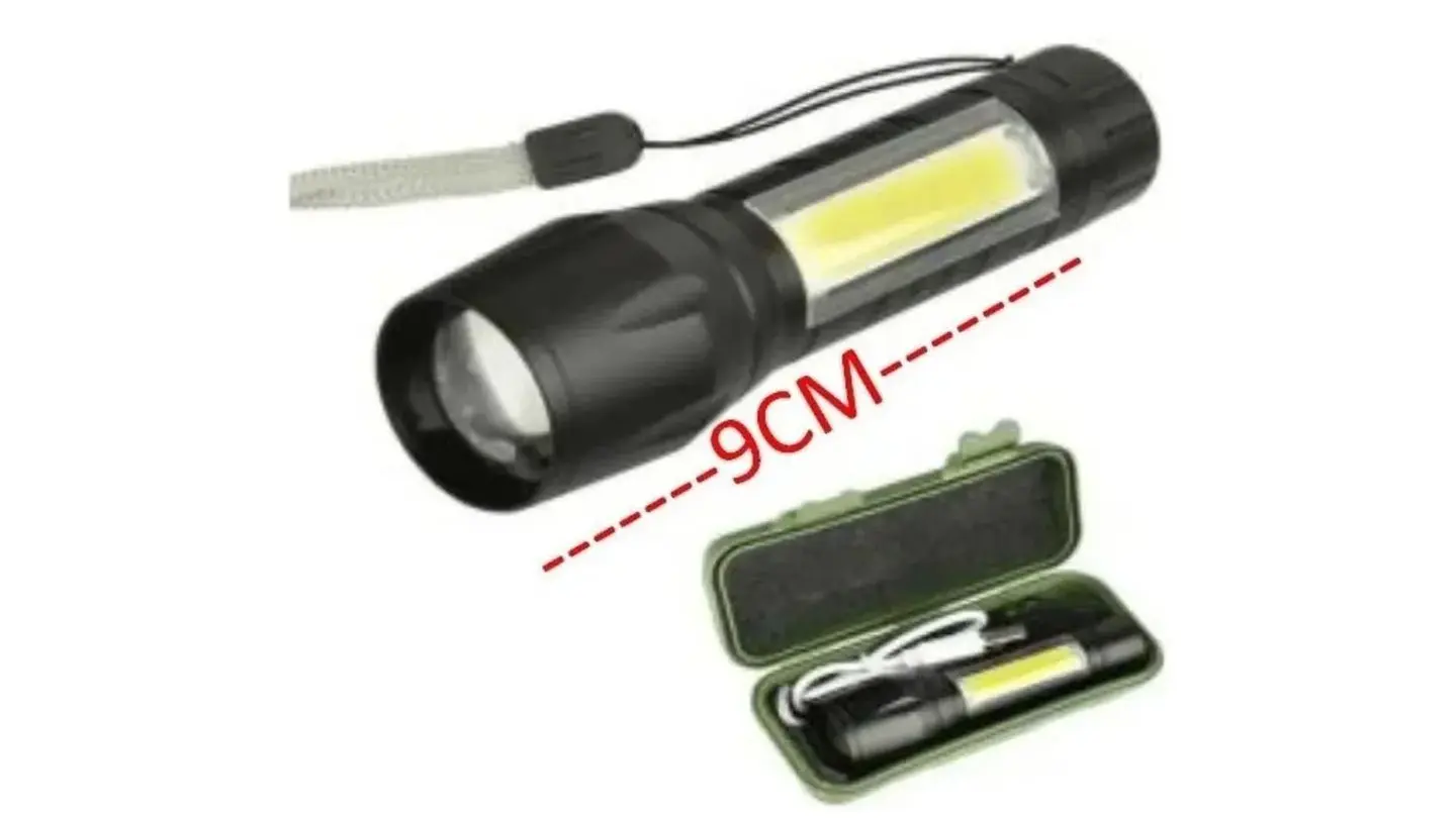 Mini Linterna Led Recargable Bolsillo portátil Camping Táctica Color de la luz Blanca 7