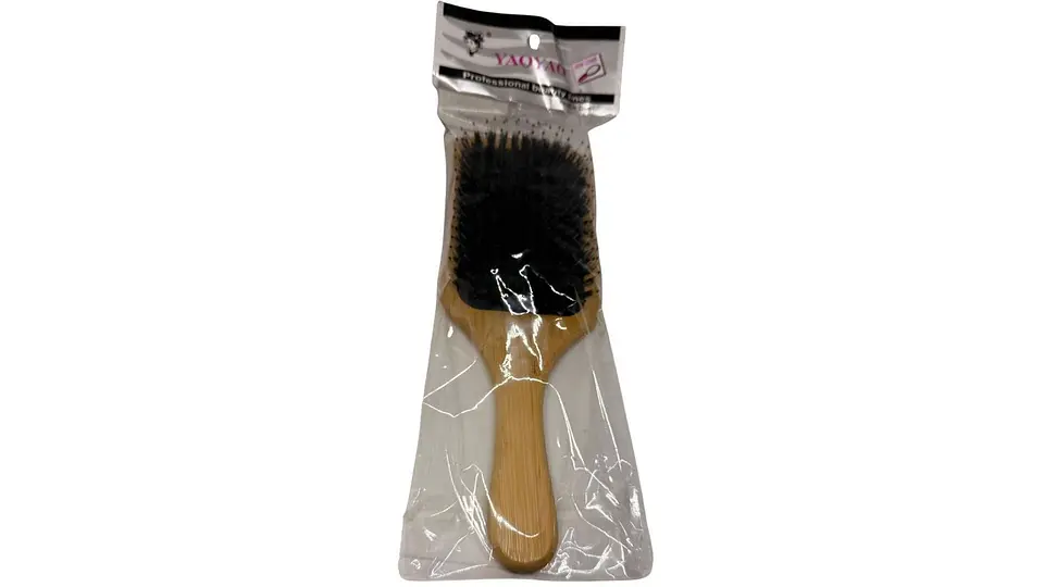 Cepillo Plano liso Peine Cerdas suaves Para Cabello De Bambú 5