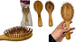 Cepillo De Bambú ovalado Para Cabello Cerdas En Bambú Peine - Miniatura 1