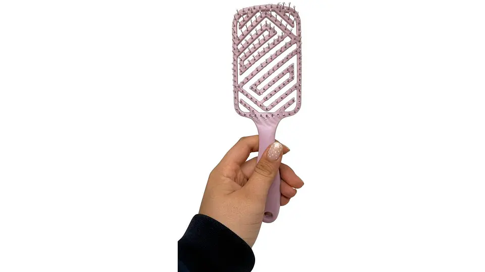 Cepillo Para Cabello Tipo Raqueta Plástico Colores Pasteles 3