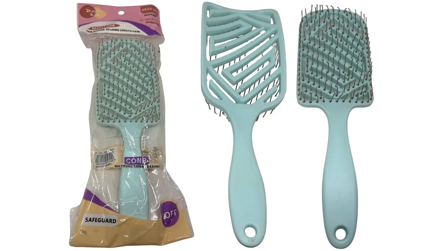 Cepillo Para Cabello Tipo Raqueta Plástico Colores Pasteles 5