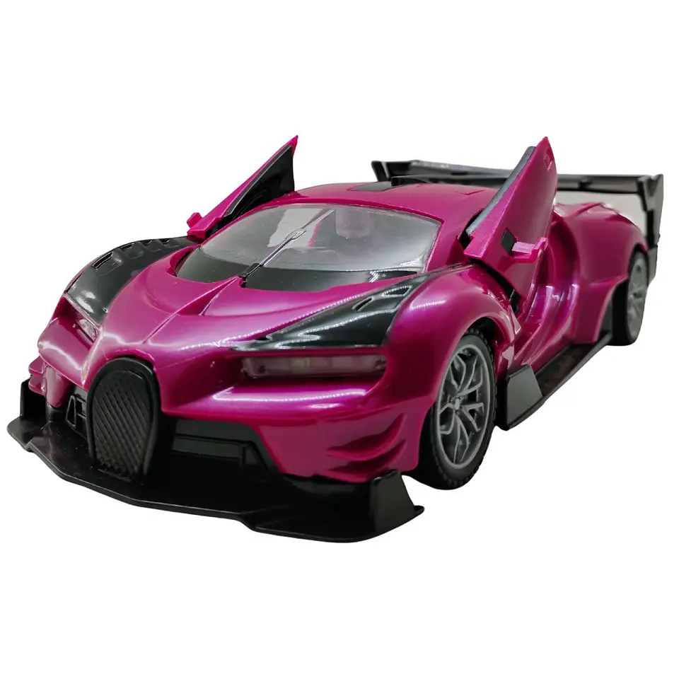 Carro A Control Remoto Deportivo Recargable Con Luces 1