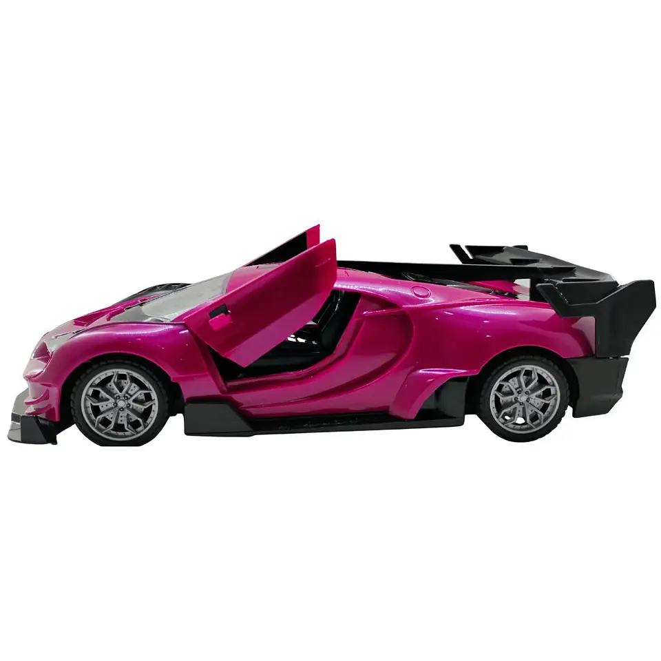 Carro A Control Remoto Deportivo Recargable Con Luces 2