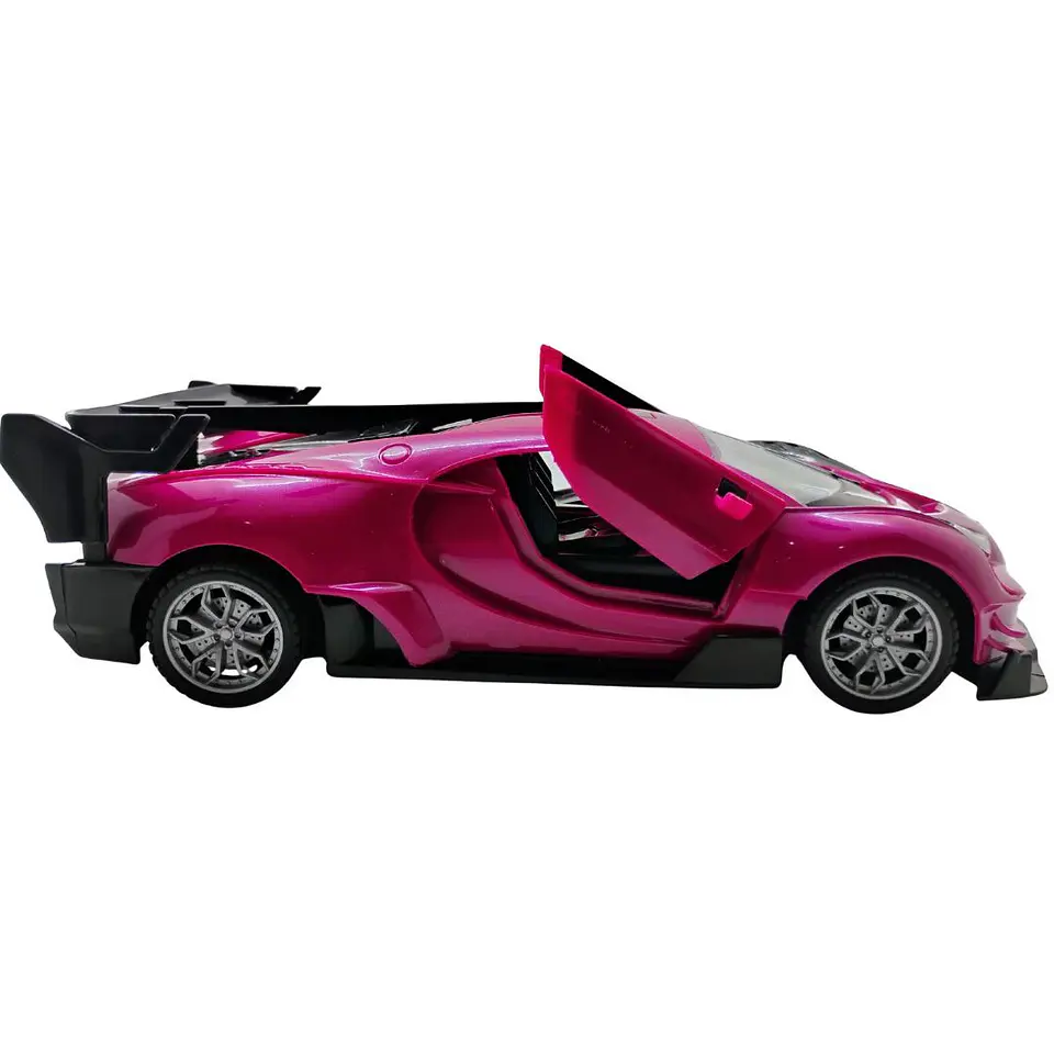 Carro A Control Remoto Deportivo Recargable Con Luces 3