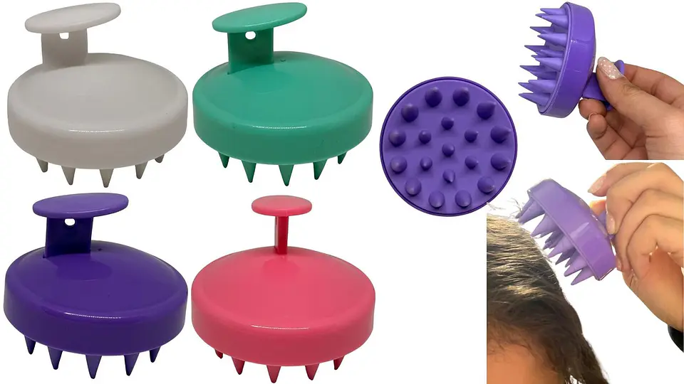 Cepillo Masajeador Capilar Crecimiento Cabello Shampoo pelo 1