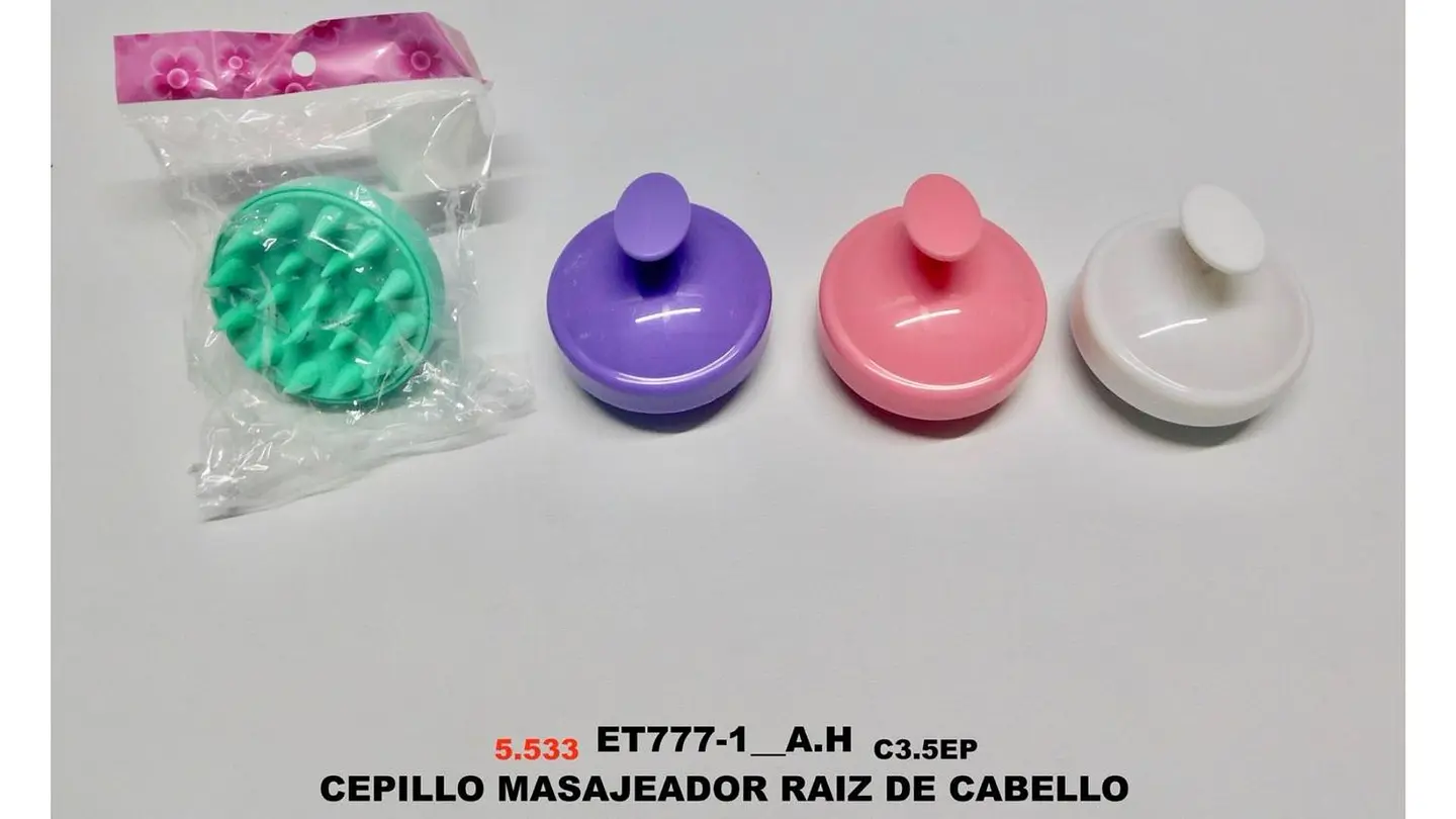 Cepillo Masajeador Capilar Crecimiento Cabello Shampoo pelo 7