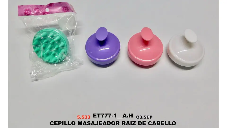Cepillo Masajeador Capilar Crecimiento Cabello Shampoo pelo 7