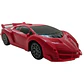 Carro Rojo Rc Con Volante De Control Estilo Deportivo - Miniatura 4