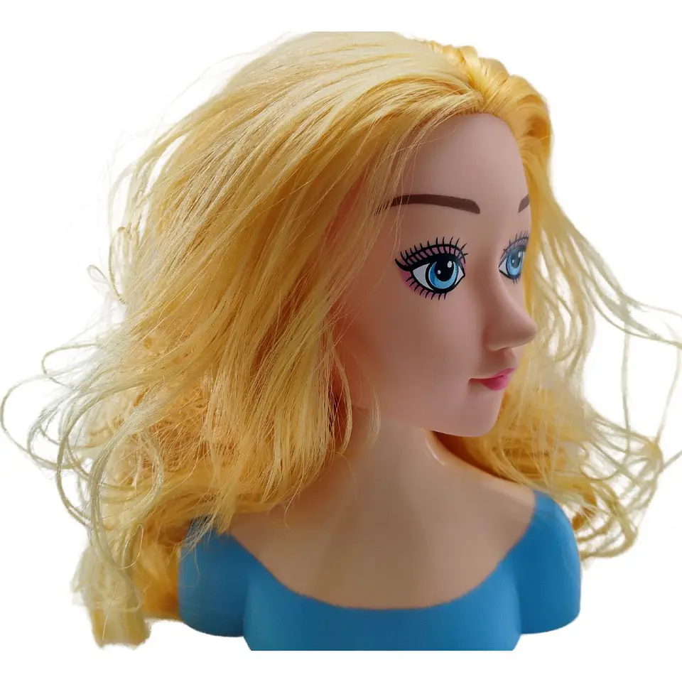 Cabeza De Muñeca Stylist Para Peinar Y Maquillar Niñas 3