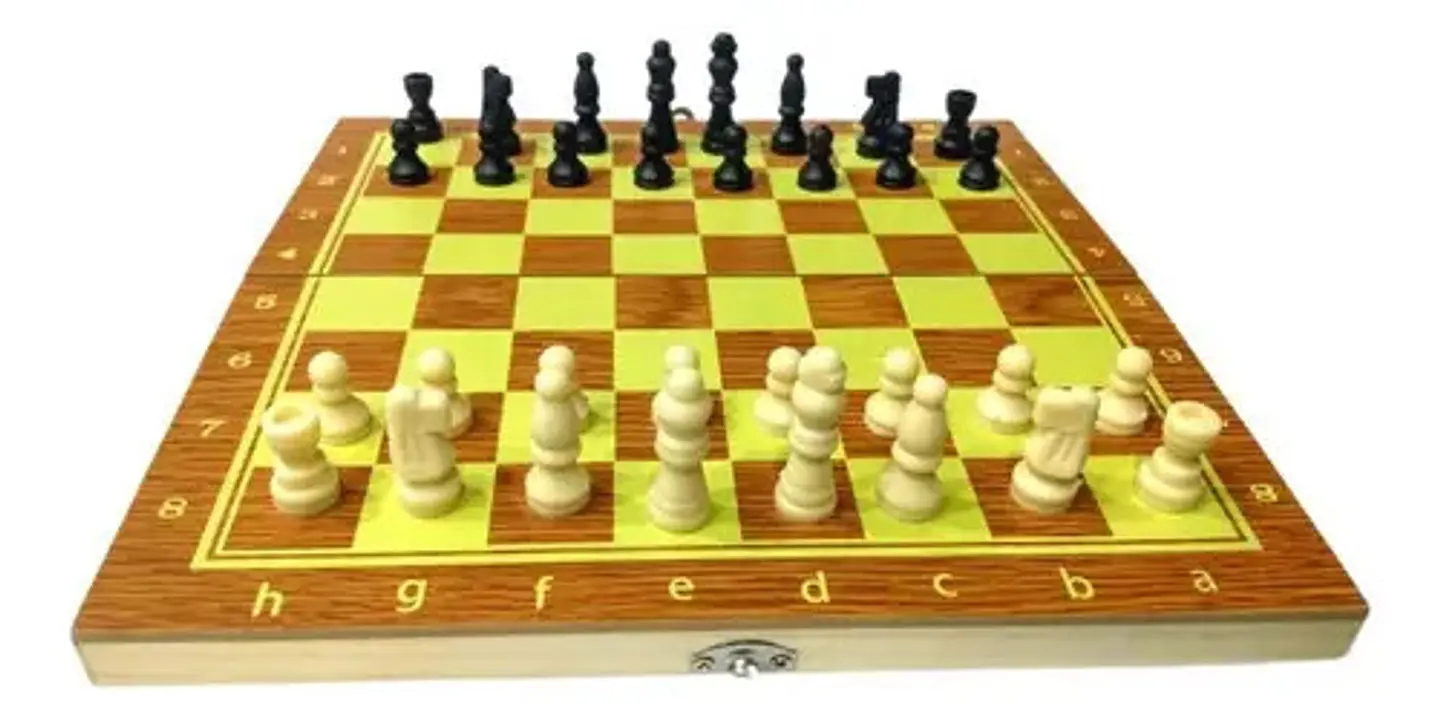 Ajedrez Madera Juego De Mesa Didáctico 25x25   526a 4