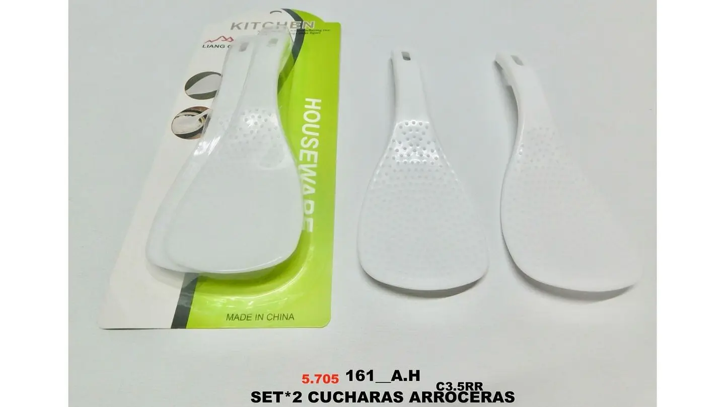Cucharas Arrocera X 2UND Arroz Utensilio Cocina Fácil Servir 6