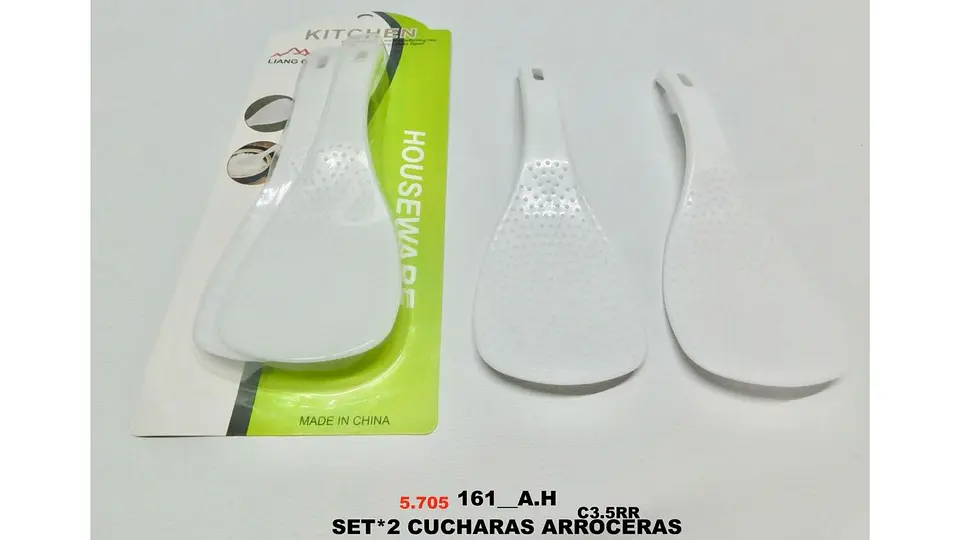 Cucharas Arrocera X 2UND Arroz Utensilio Cocina Fácil Servir 6