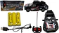 Carro Camión Llanta Con Pilas Recargables A Control Remoto Negro - Miniatura 1