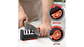 Afilador De Cuchillos Multifuncional Ergonómico Cocina negro con rojo - Miniatura 3