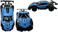 Carro Deportivo Marmoleado Pila Recargable A Control Remoto Verde - Miniatura 4