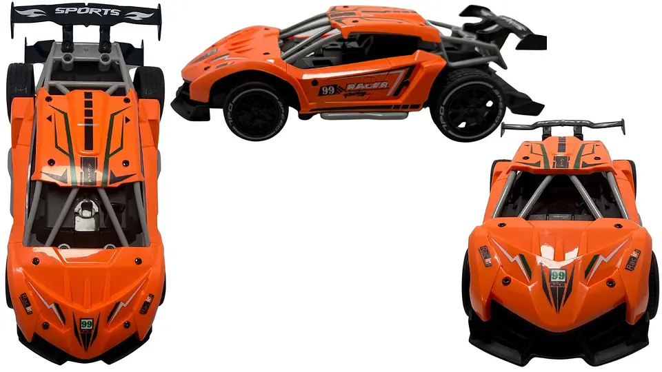 Carro Deportivo De Carreras Pila Recargable A Control Remoto 5