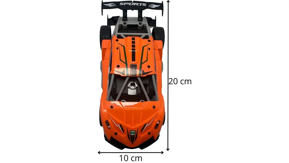 Carro Deportivo De Carreras Pila Recargable A Control Remoto 6