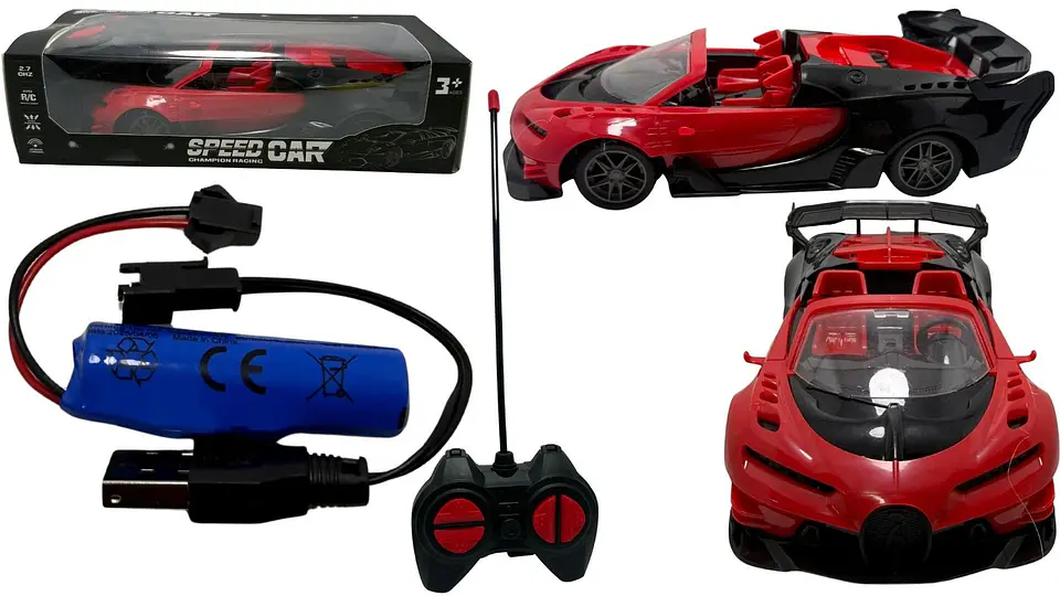 Carro Descapotable Sport Pilas Recargables A Control Remoto 1