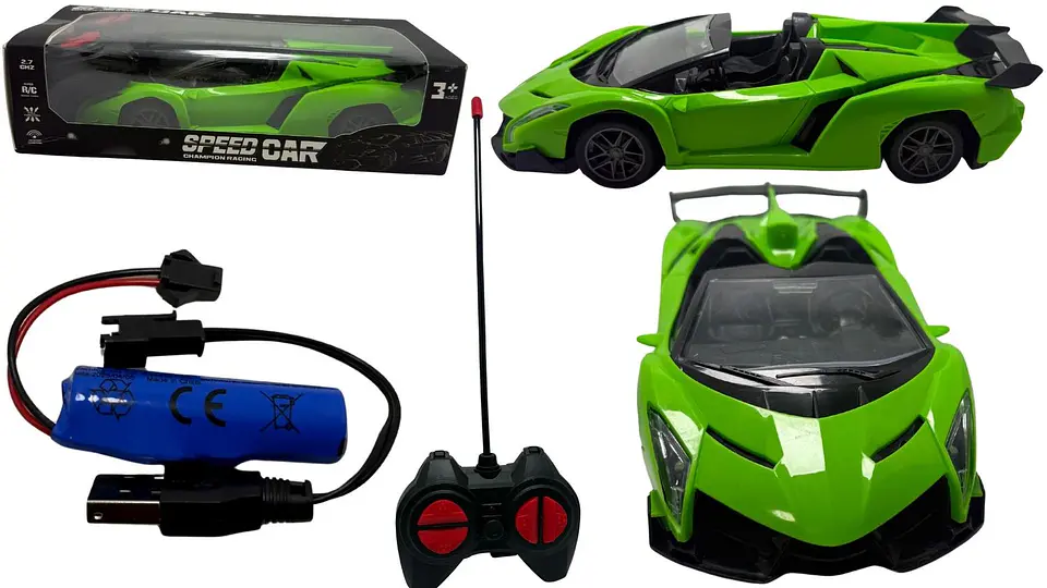Carro Descapotado Sport Pilas Recargables Luz Control Remoto A Control Remoto 1