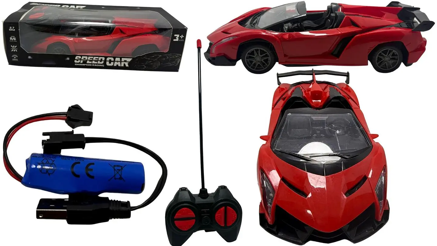Carro Descapotado Sport Pilas Recargables Luz Control Remoto A Control Remoto 2