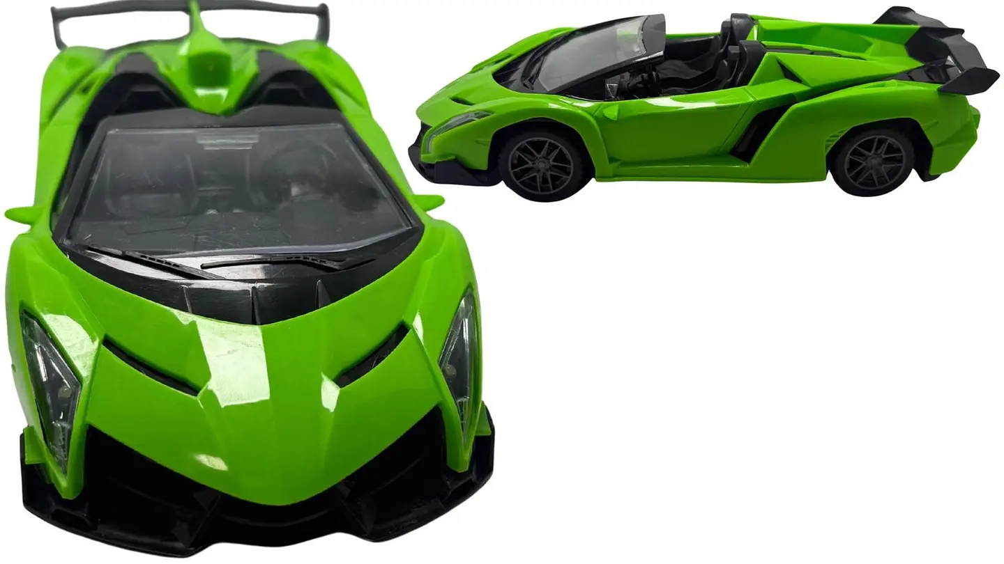 Carro Descapotado Sport Pilas Recargables Luz Control Remoto A Control Remoto 4