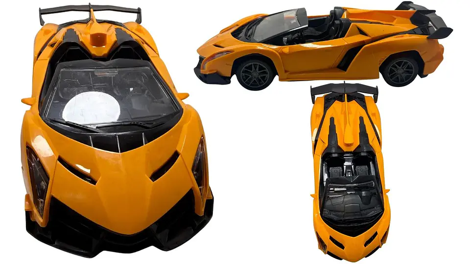 Carro Descapotado Sport Pilas Recargables Luz Control Remoto A Control Remoto 5