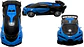 Carro De Carreras Sport Pilas Recargables Luz Control Remoto - Miniatura 4