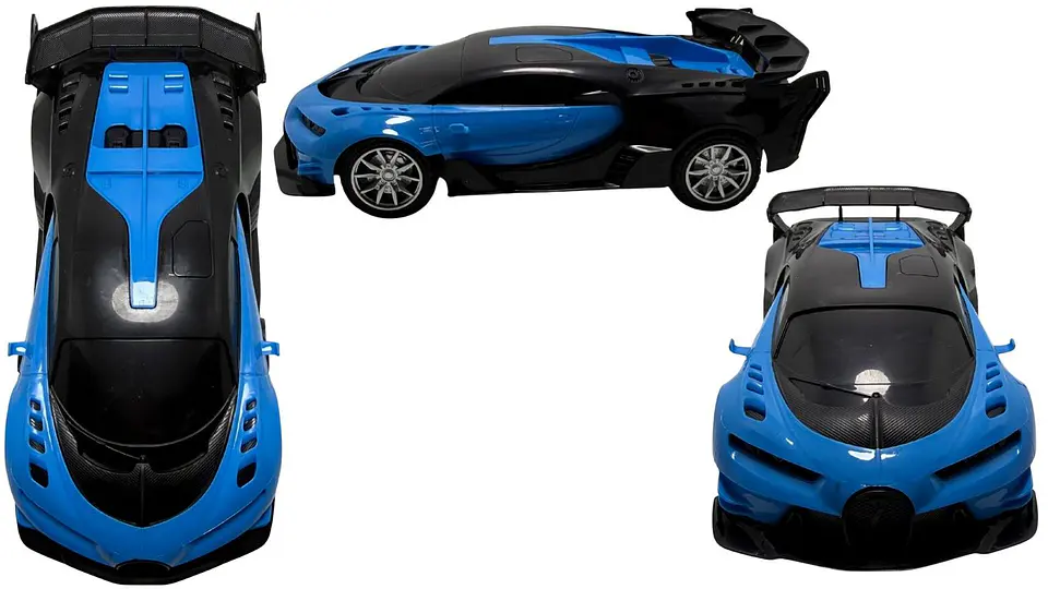 Carro De Carreras Sport Pilas Recargables Luz Control Remoto 4