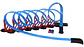 Pista De Carreras 360 7 Giros 2 Carros Azul Rojo Grande Túnel - Miniatura 6