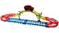 Pista De Carros Infantil Con Puente Y Auto Electrico Aventur Multicolor - Miniatura 4