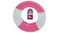 Pista De Carreras Carro Rosado 51pcs Para Niña Blanco Rosada Rosa Chicle - Miniatura 2
