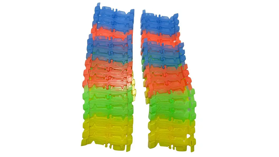 Pista Magic Track Carro Luz Flexible 49 Piezas Juguete Niños Multicolor 5