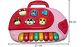 Piano Organeta Musical Juguete Bebes Animal Niños Luz Azul y rosado - Miniatura 5