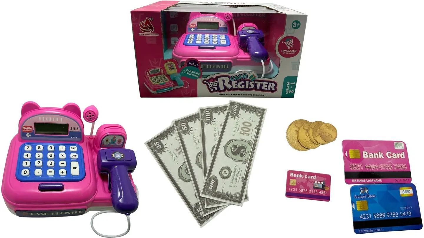 Caja Registradora Juego accesorios Juguetes Micrófono Niñas 1