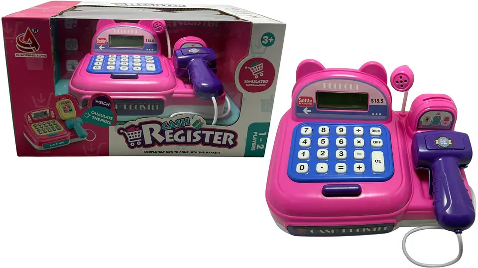 Caja Registradora Juego accesorios Juguetes Micrófono Niñas 3