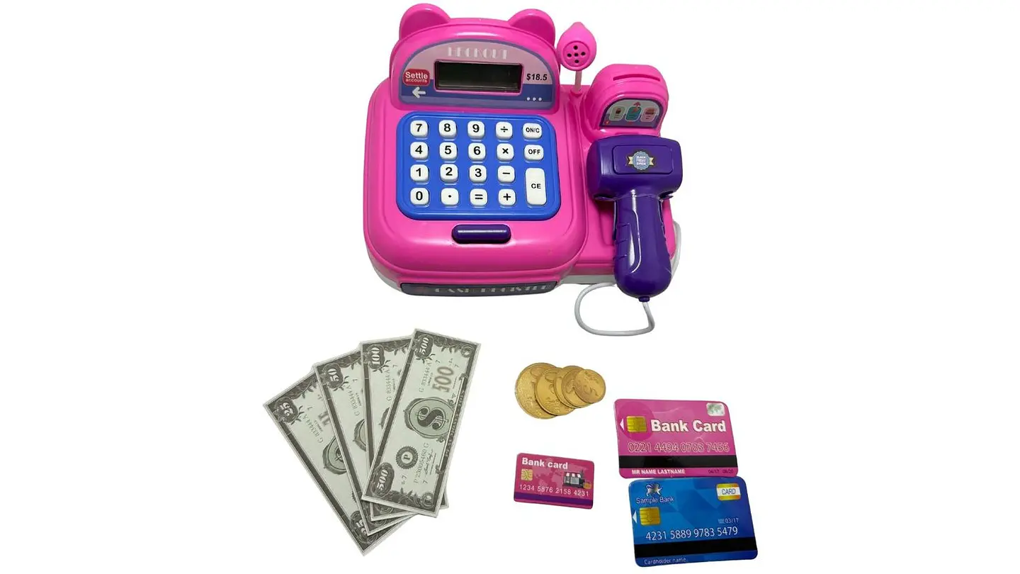 Caja Registradora Juego accesorios Juguetes Micrófono Niñas 6