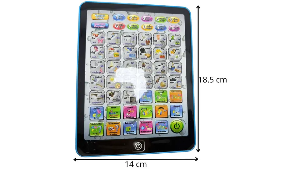 Tablet Didáctica Aprendizaje Tableta Infantil Juguete Niños Rosado y azul 5