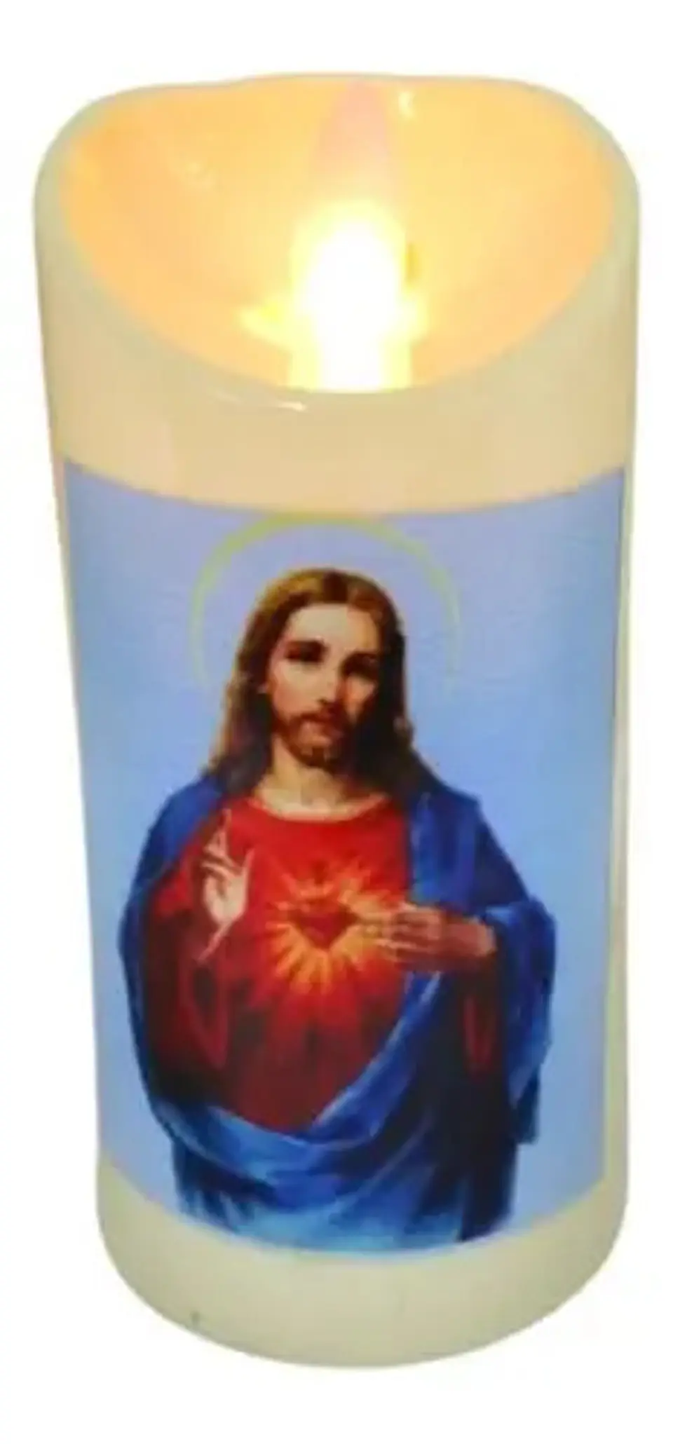 Religioso Virgen María  Jesús Vela Eléctrica Led  Decoración 2