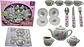 Set de tazas de té platos cubiertos en resina juguete niñas - Miniatura 4