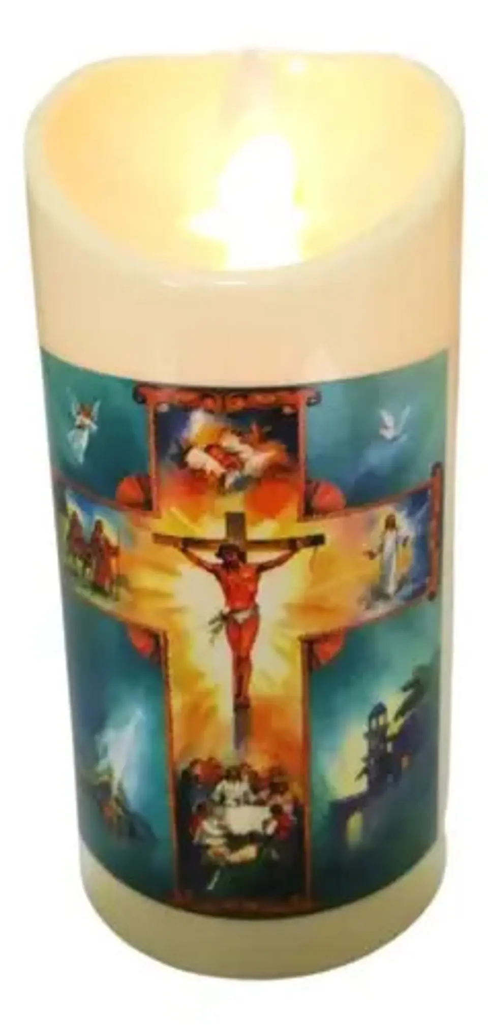 Religioso Virgen María  Jesús Vela Eléctrica Led  Decoración 6