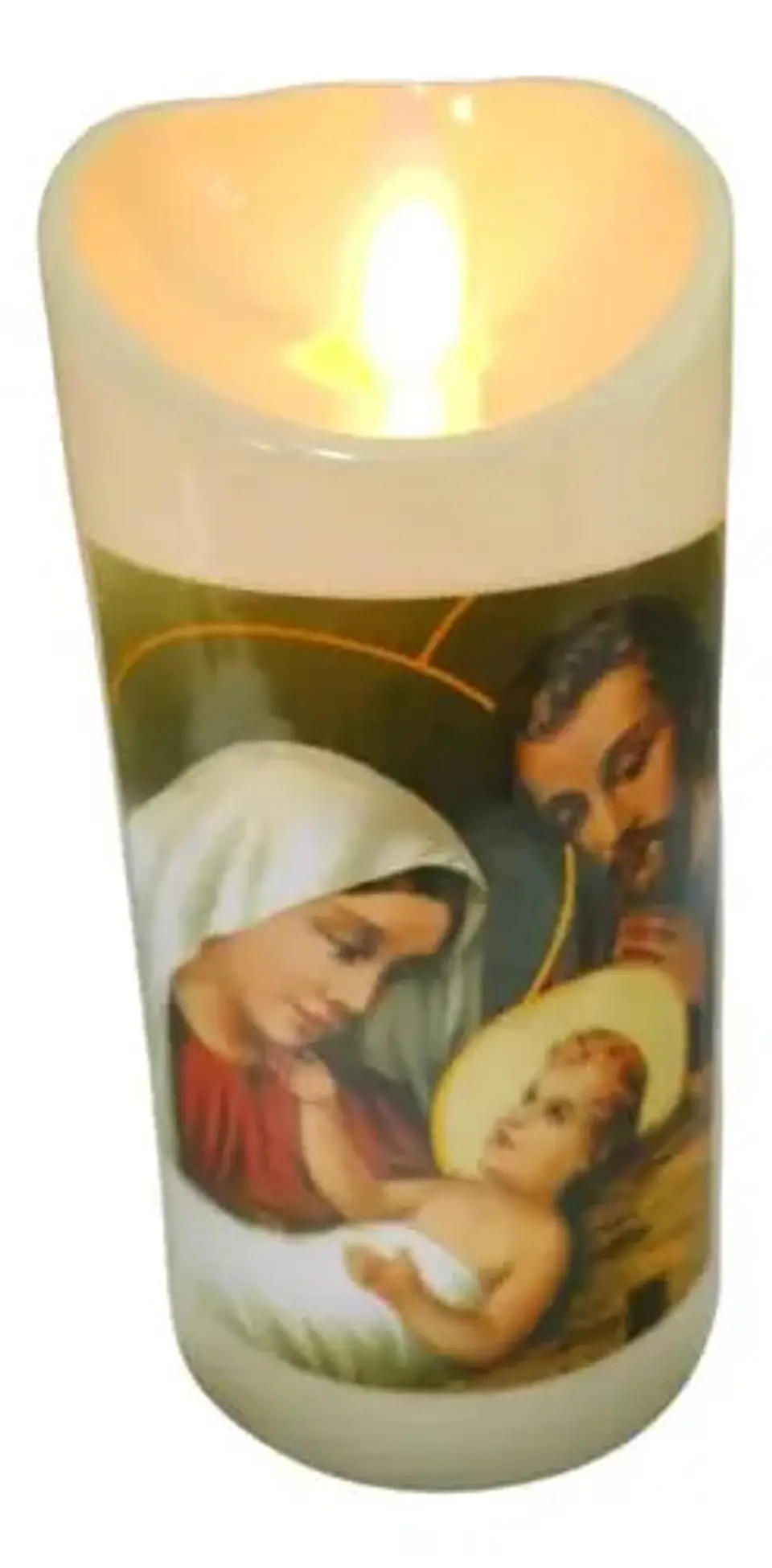 Religioso Virgen María  Jesús Vela Eléctrica Led  Decoración 8