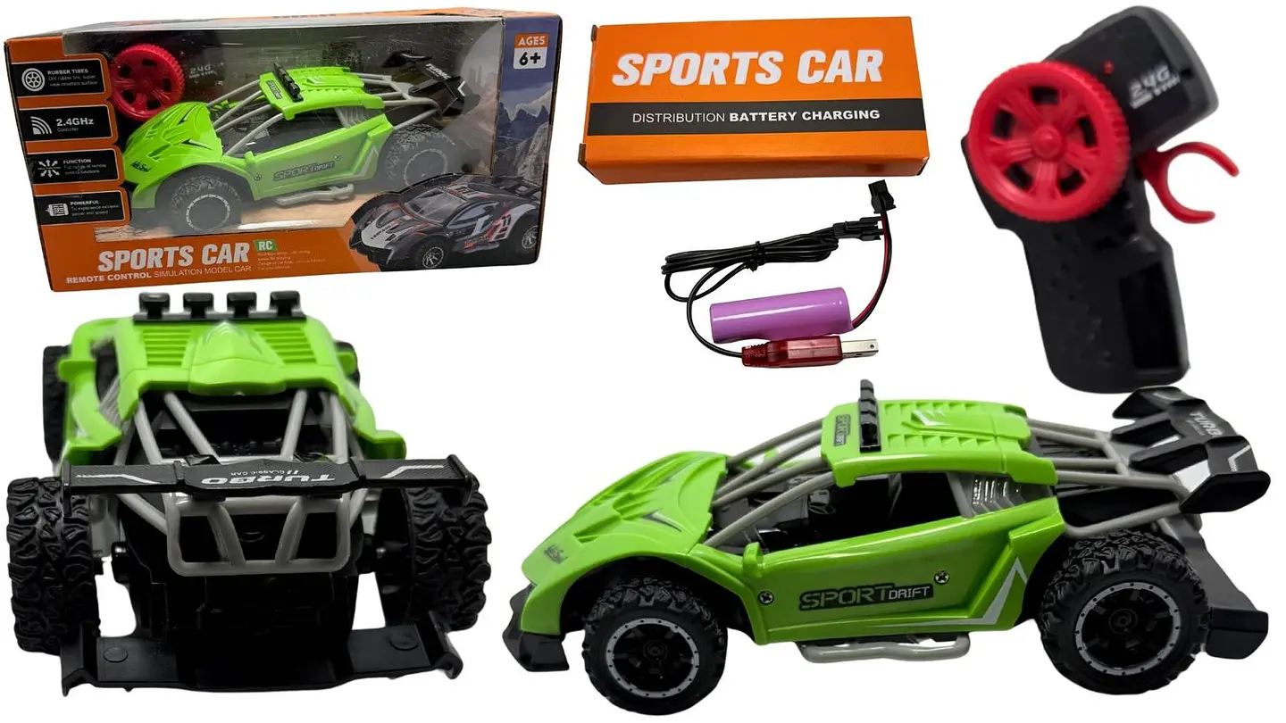 Carro Deportivo Pila Recargable A Control Remoto De Plástico 1