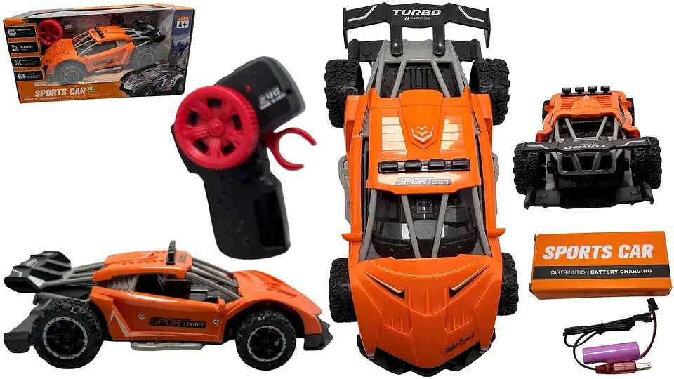 Carro Deportivo Pila Recargable A Control Remoto De Plástico 2