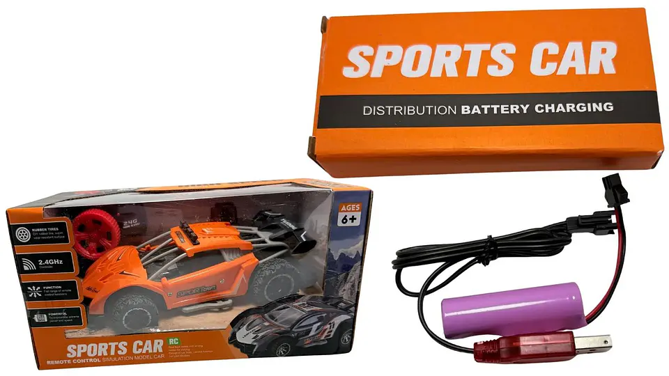 Carro Deportivo Pila Recargable A Control Remoto De Plástico 4