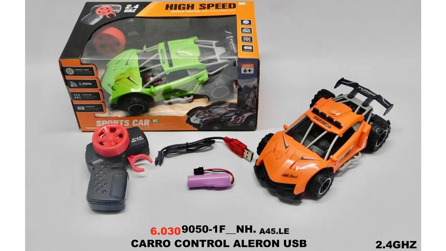 Carro Deportivo Pila Recargable A Control Remoto De Plástico 8
