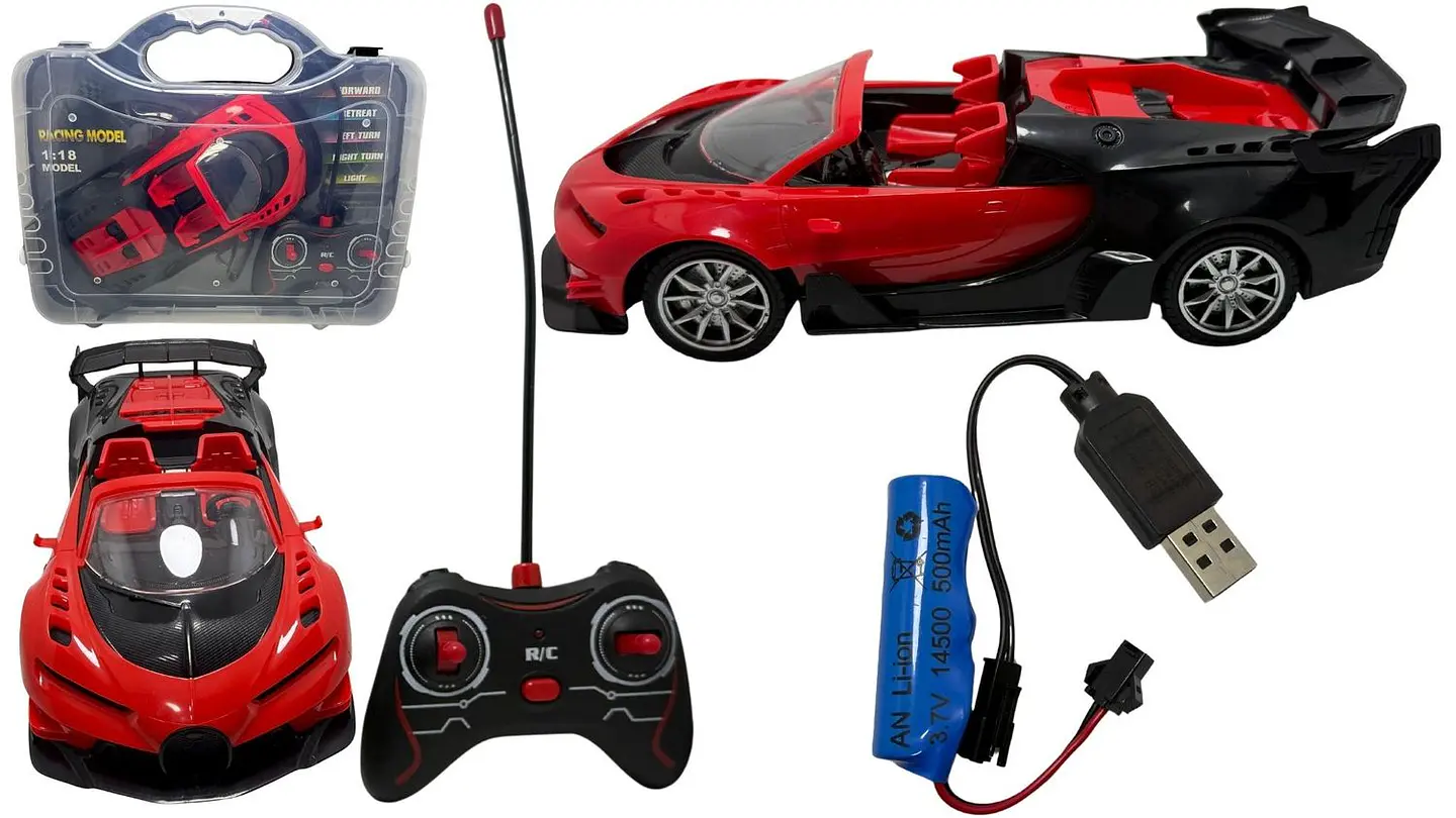 Carro En Estuche Pila Recargable Control Remoto De Plástico 2