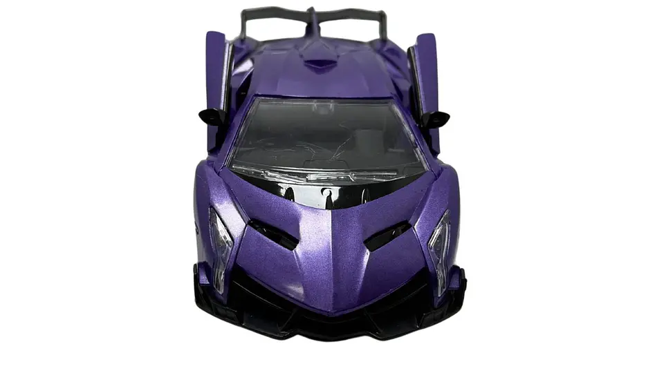 Carro Sport Niña Luz Recargable A Control Remoto Abre Puerta 3