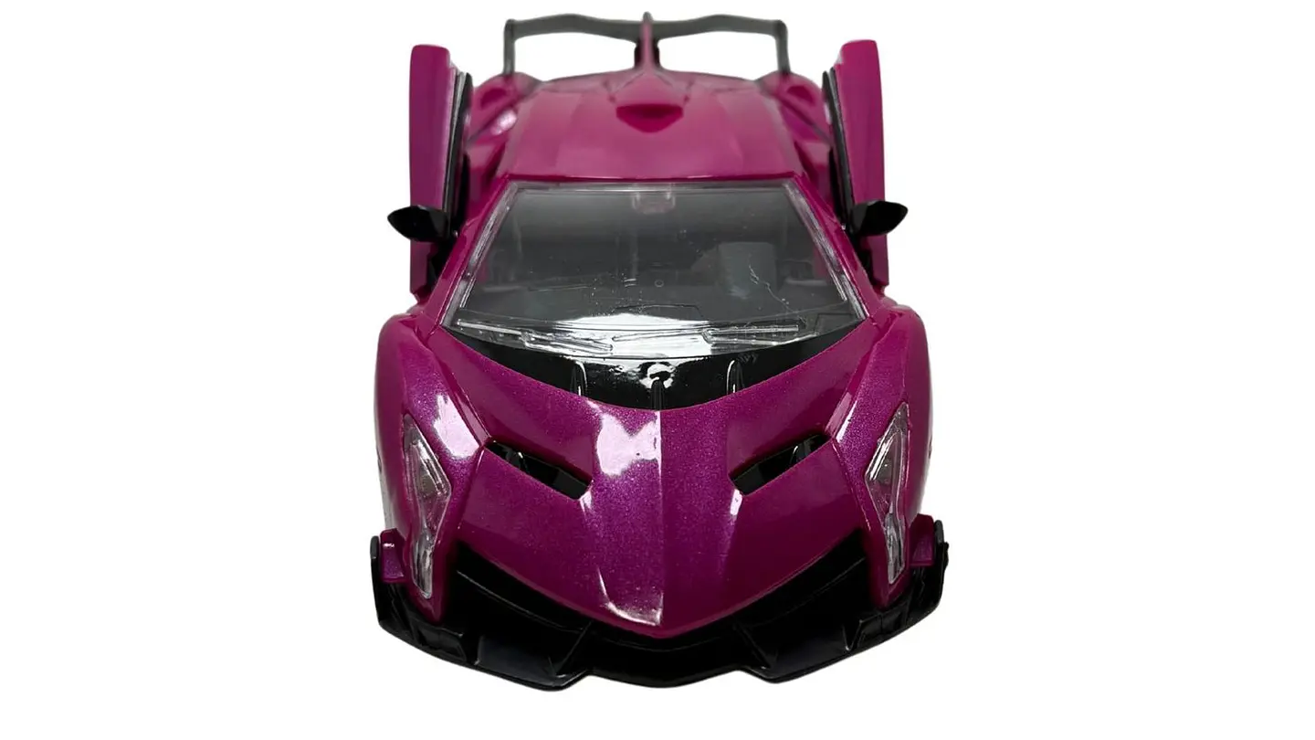 Carro Sport Niña Luz Recargable A Control Remoto Abre Puerta 5