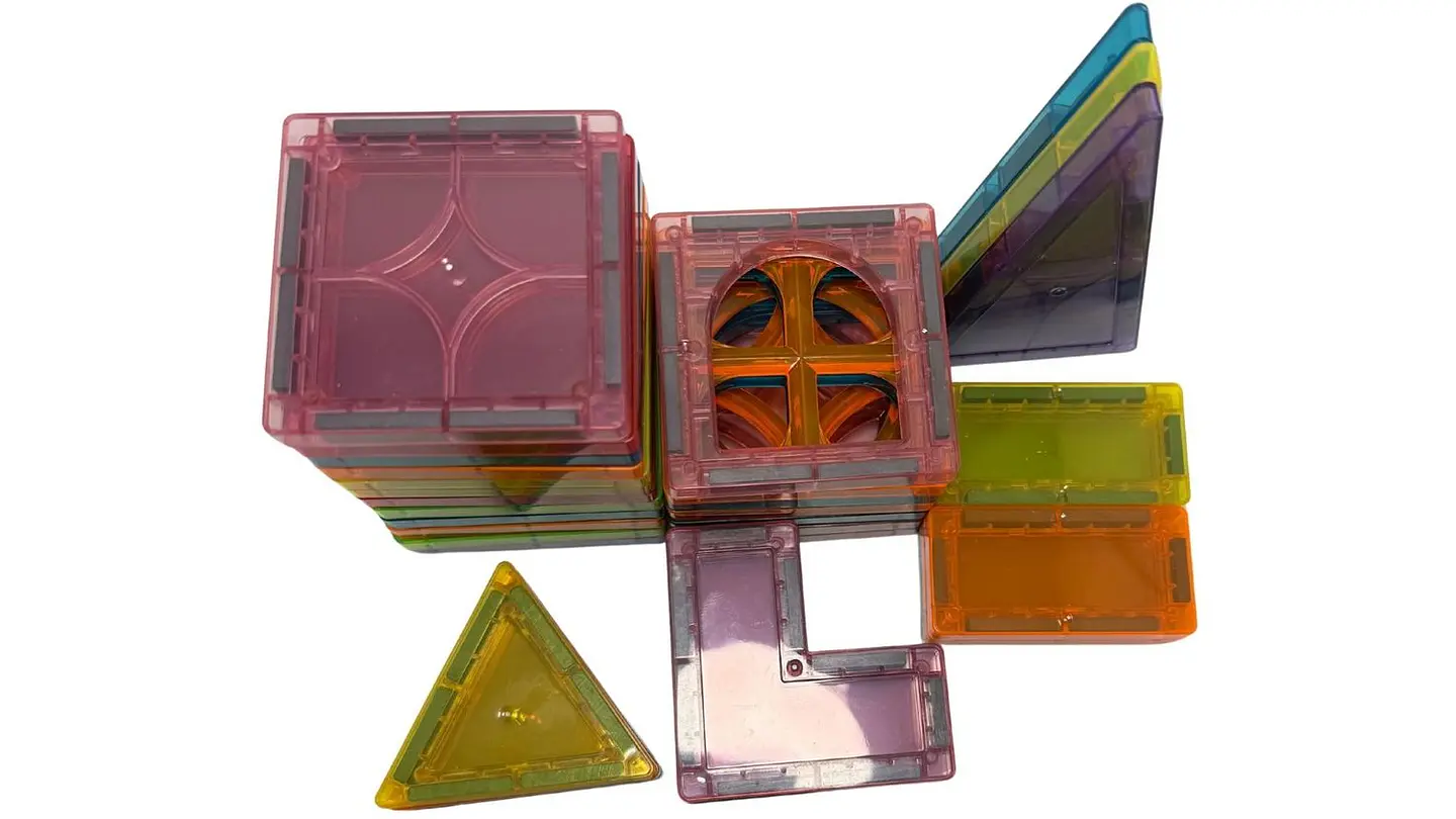 Bloques Magnéticos Set Construcción Imanes Educativos 34 Pcs Imanes 4