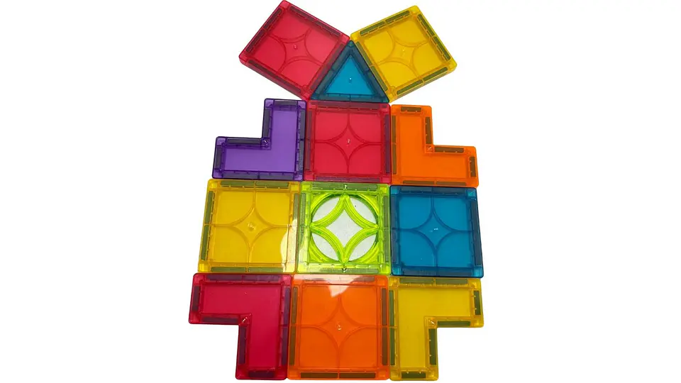 Bloques Magnéticos Set Construcción Imanes Educativos 62 Pcs Imanes 4
